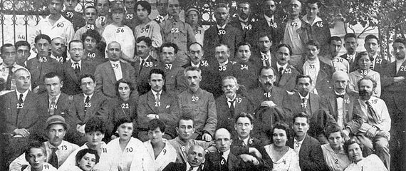 (На фото здесь и далее.) Участники конференции сионистов в Москве, арестованные 23 апреля 1920