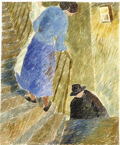 Елизавета Дорфман. На лестнице. 1920‑е. Петербург Частное собрание