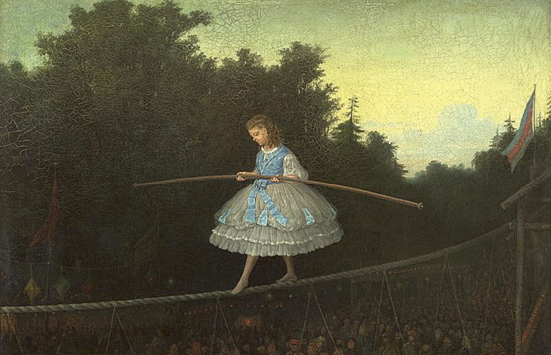 Леонид Соломаткин. По канату. 1866. Коллекция Ильи Зильберштейна