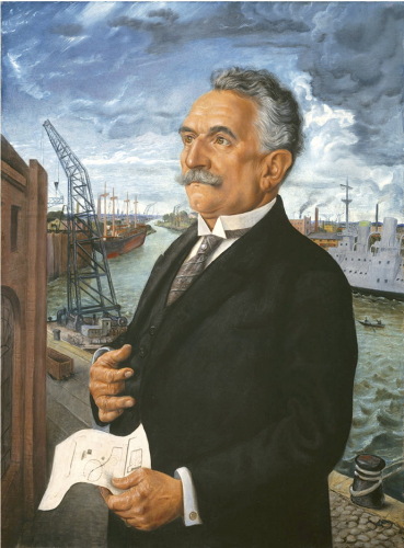 Отто Дикс. Портрет профессора Людвига Ноэ, сенатора Данцига. 1928 Kunstforum Ostdeutsche Galerie, Regensburg