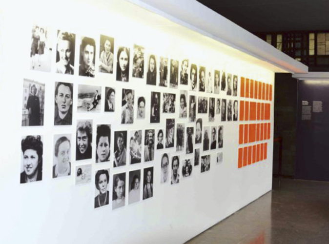 Фрагмент экспозиции «Женщины в Сопротивлении». Мемориал Шоа, Париж