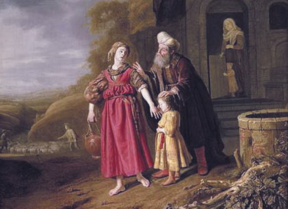 Изгнание Агари и Ишмаэля. Ян Викторс. 1644