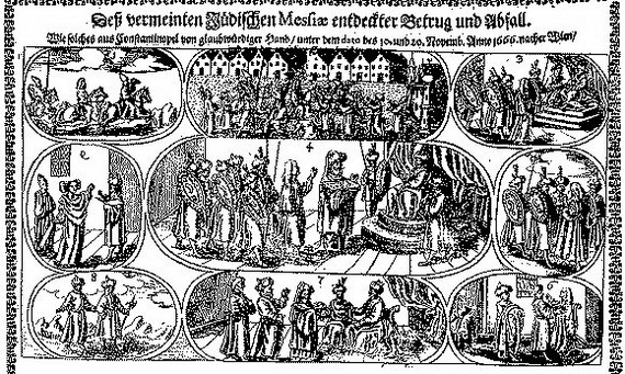 Разоблачение обмана и отступничества лжемессии Шабтая Цви. Гравюра. Аугсбург (?). 1667