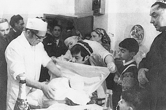 Церемония обрезания у бухарских евреев