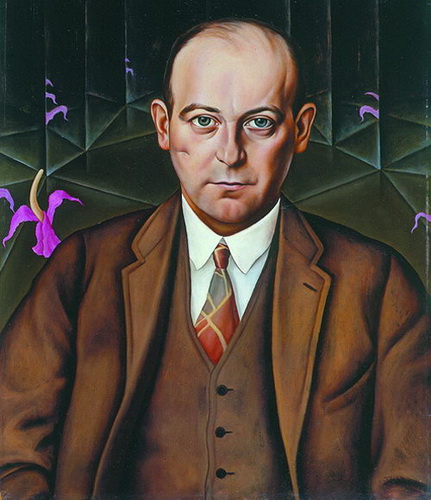 Кристиан Шад. Портрет писателя Людвига Бомера. 1927. Берлинская галерея