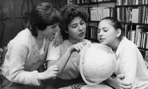 Сестры Полгар: София, Жужа и Юдит (слева направо). Фото из личного архива. 1980‑е