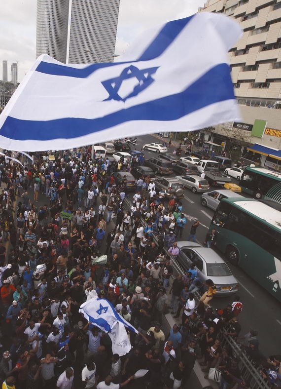 Израильтяне из эфиопской общины приняли участие в протестной демонстрации. Тель‑Авив. 3 мая 2015