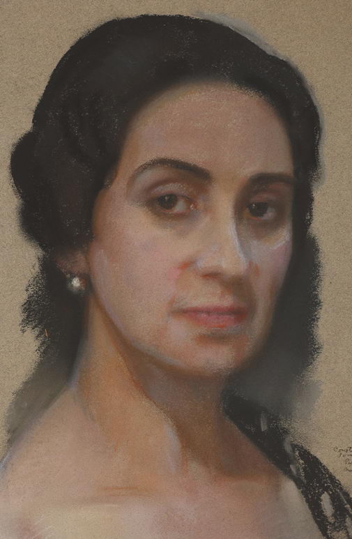 Костантин Сомов. Портрет Генриетты Леопольдовны Гиршман. 1928. Собрание А. Володчинского