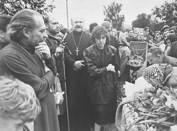 Похороны Александра Меня. 11 сентября 1990. Агентство «Россия сегодня»